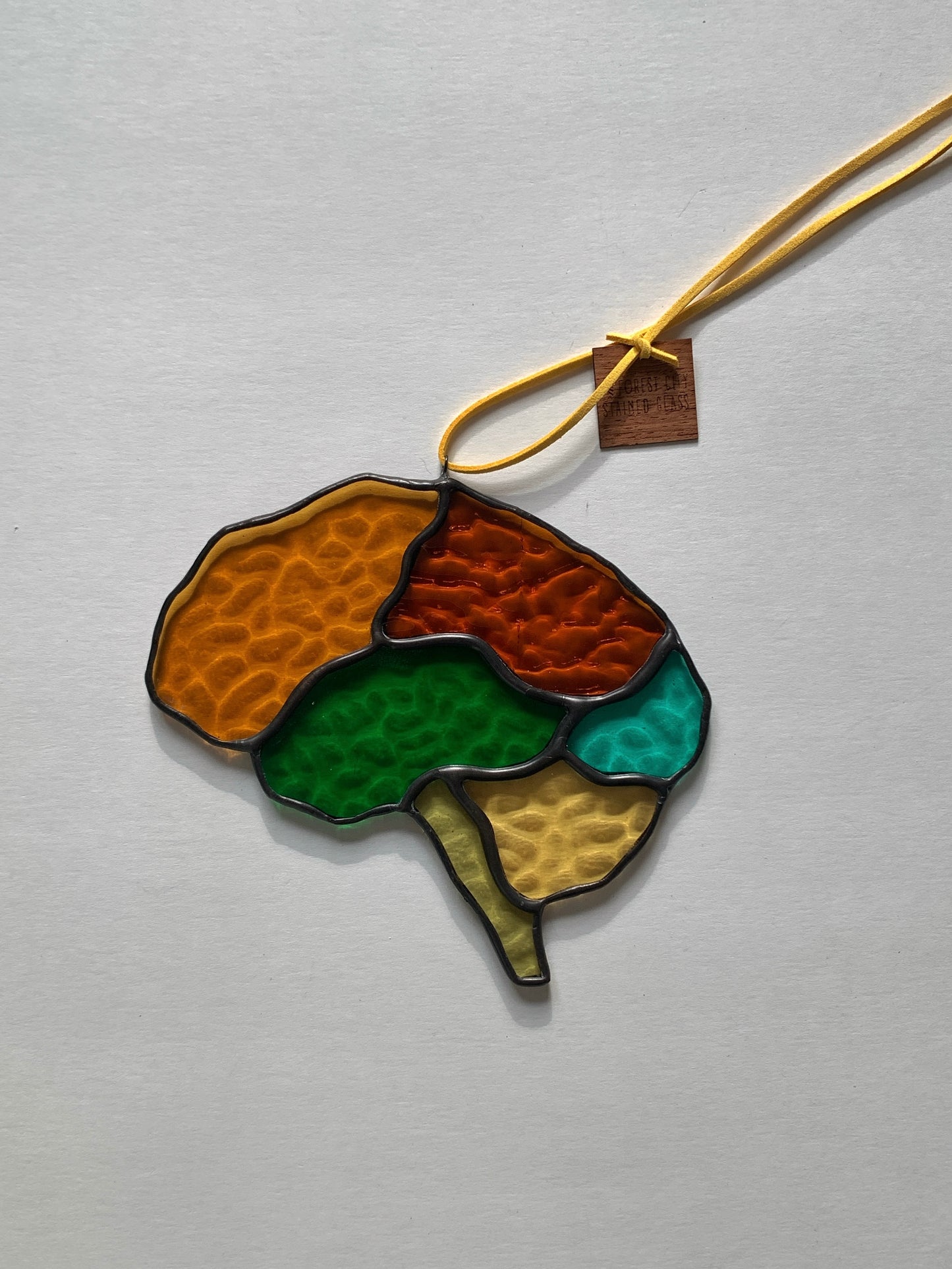 Brain • Pumpkin, Rust, Turquoise, Honey, Green