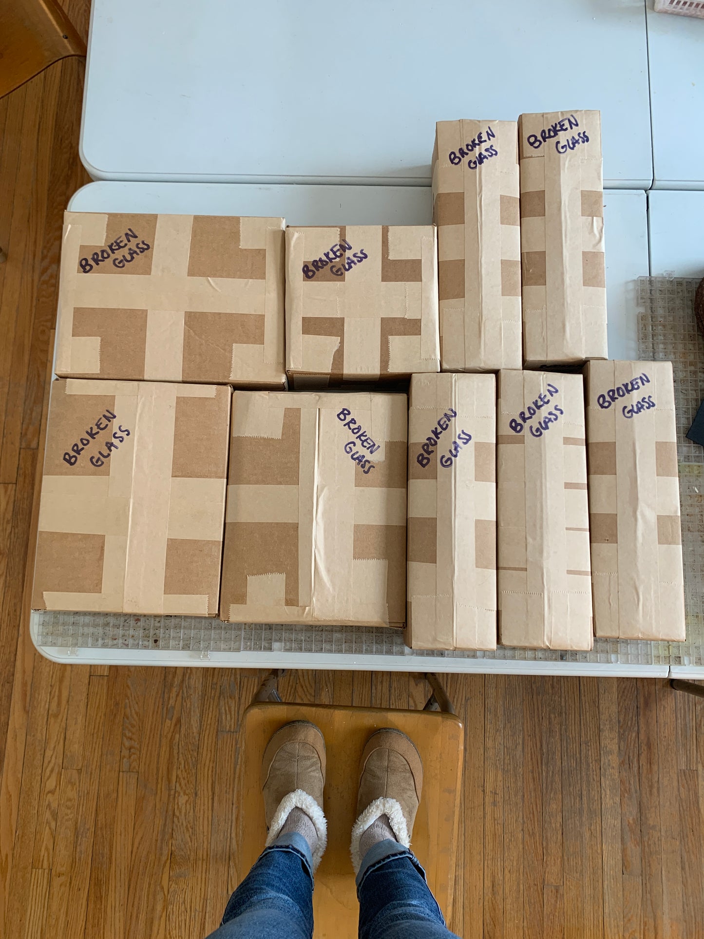 FREE box of sm-med stained glass scraps (LOCALS ONLY)