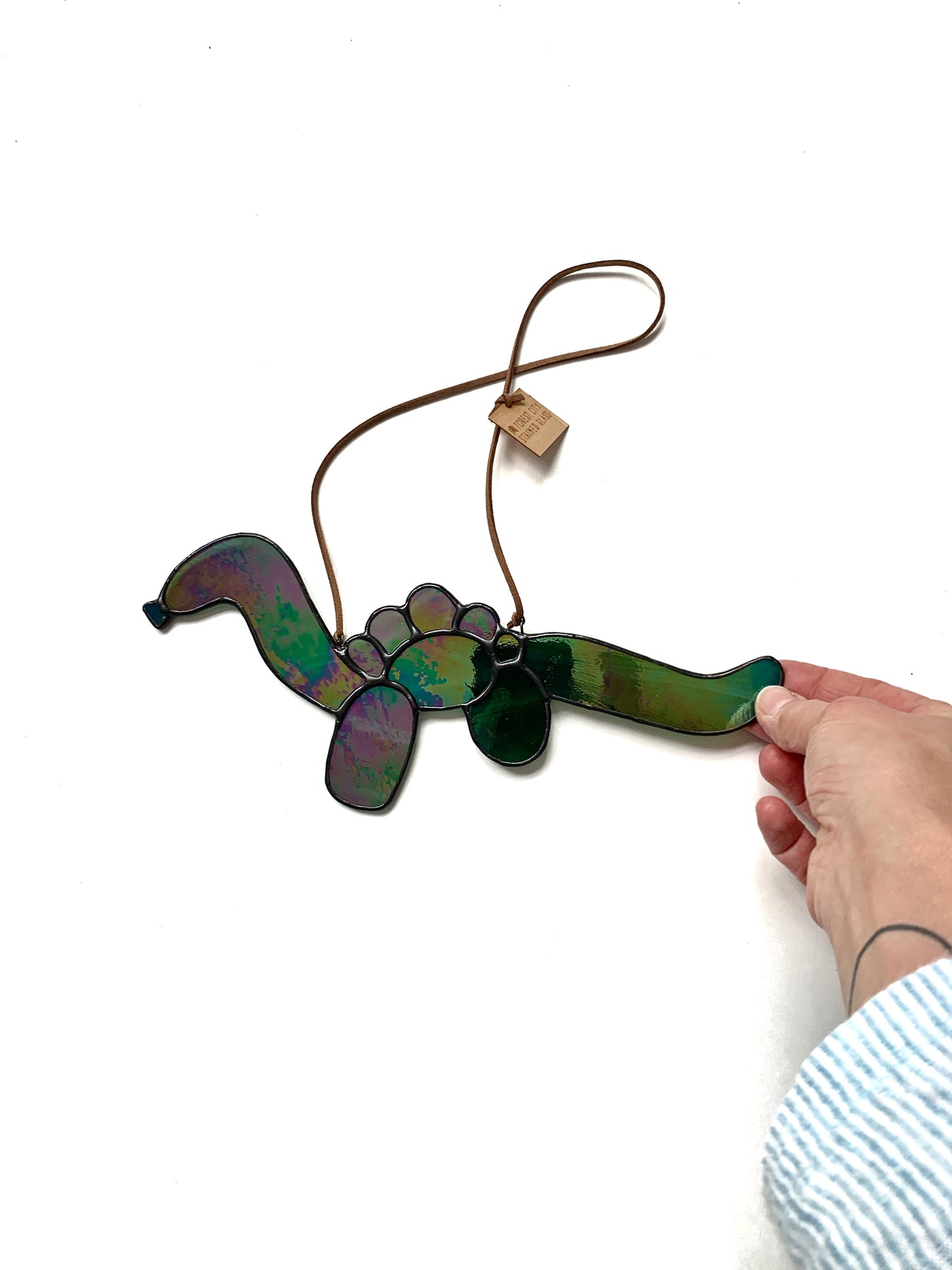 Balloon Dino • Iridescent Wispy Green