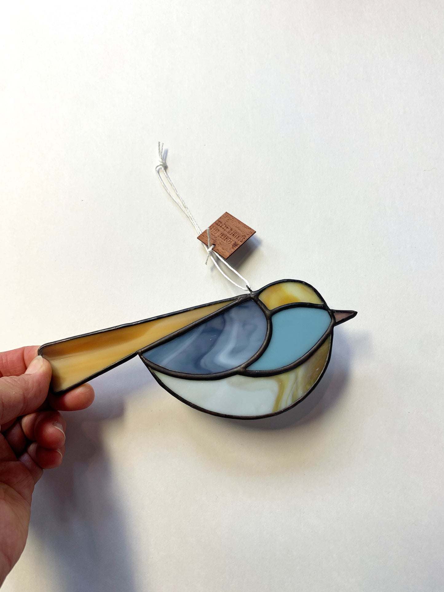 Colorful Bird Friend • Navy Blue, Sky Blue, Mustard