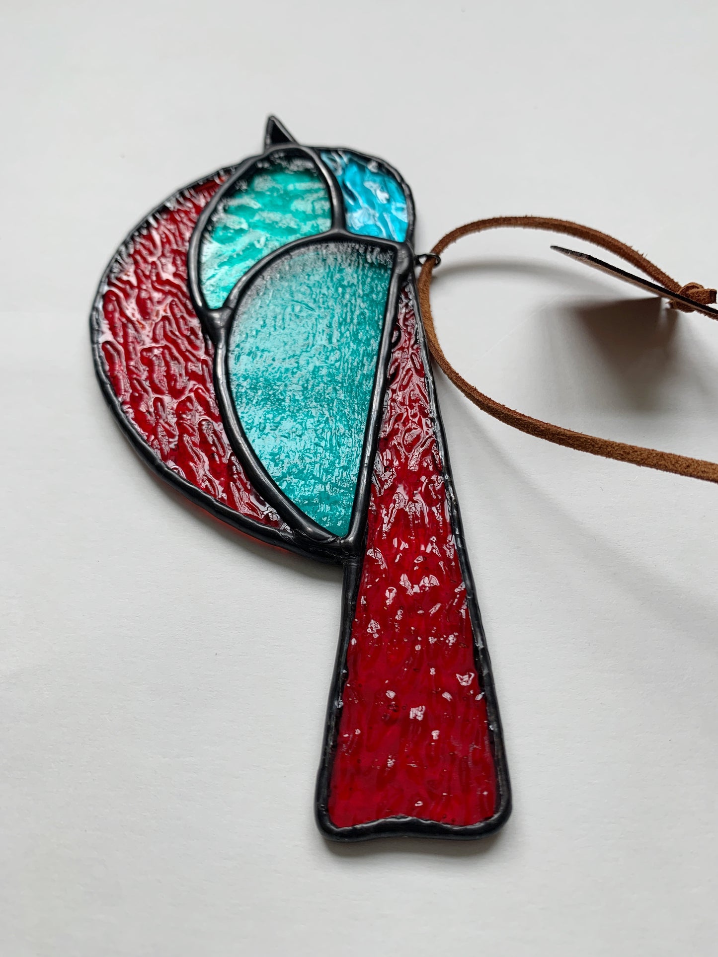 Colorful Bird Friend • Cherry + Teal