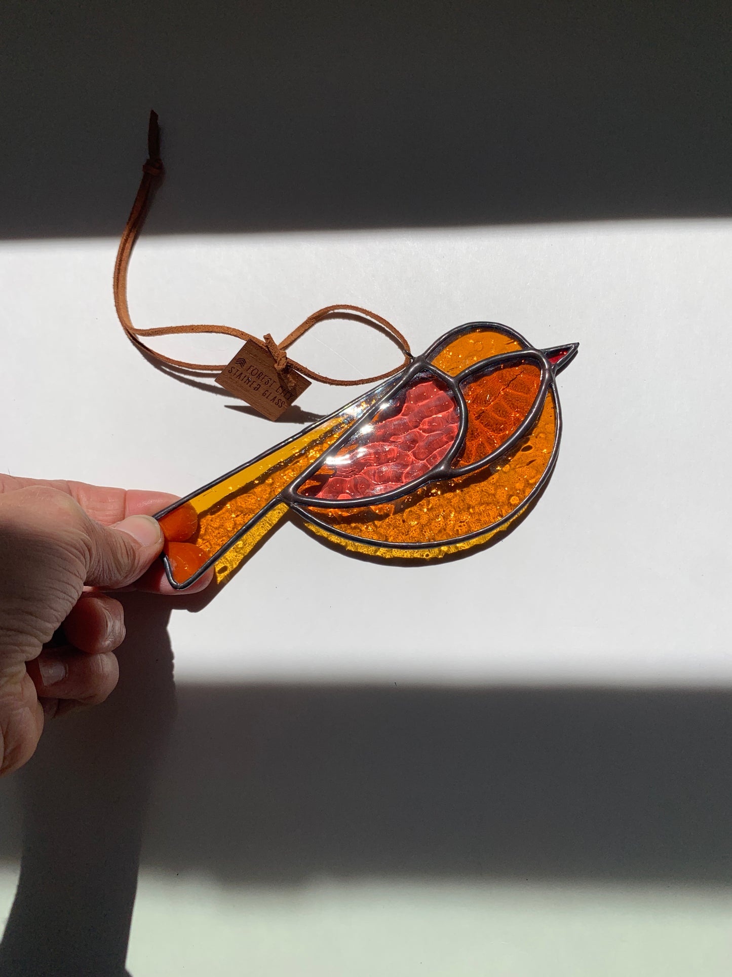 Colorful Bird Friend • Amber + Hot Pink