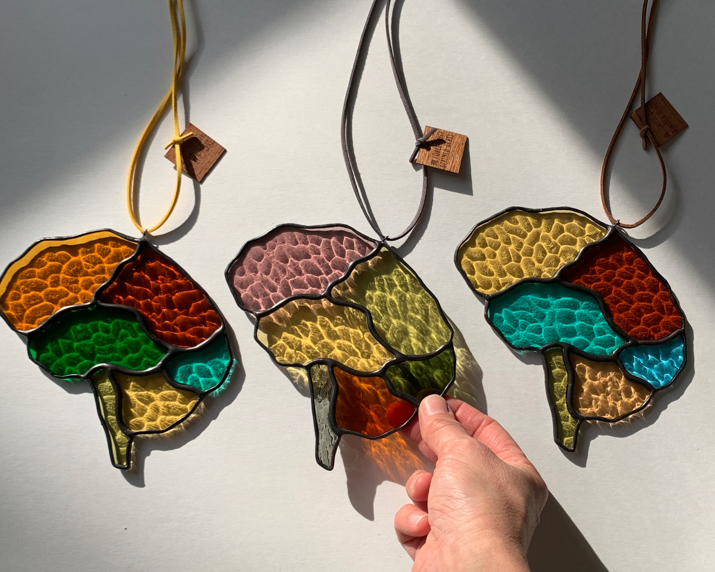 Brain • Pumpkin, Rust, Turquoise, Honey, Green
