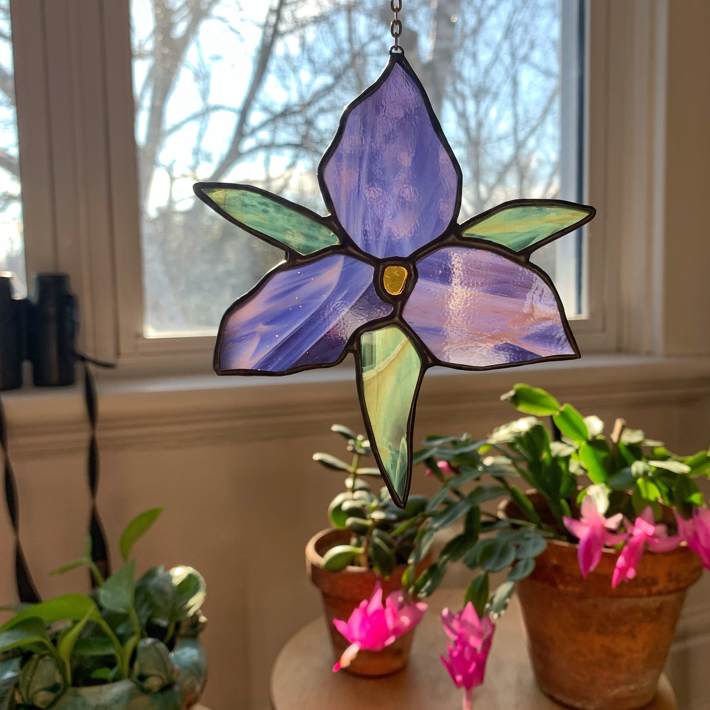 Trillium Wildflower • Wispy Lavender/Yellow