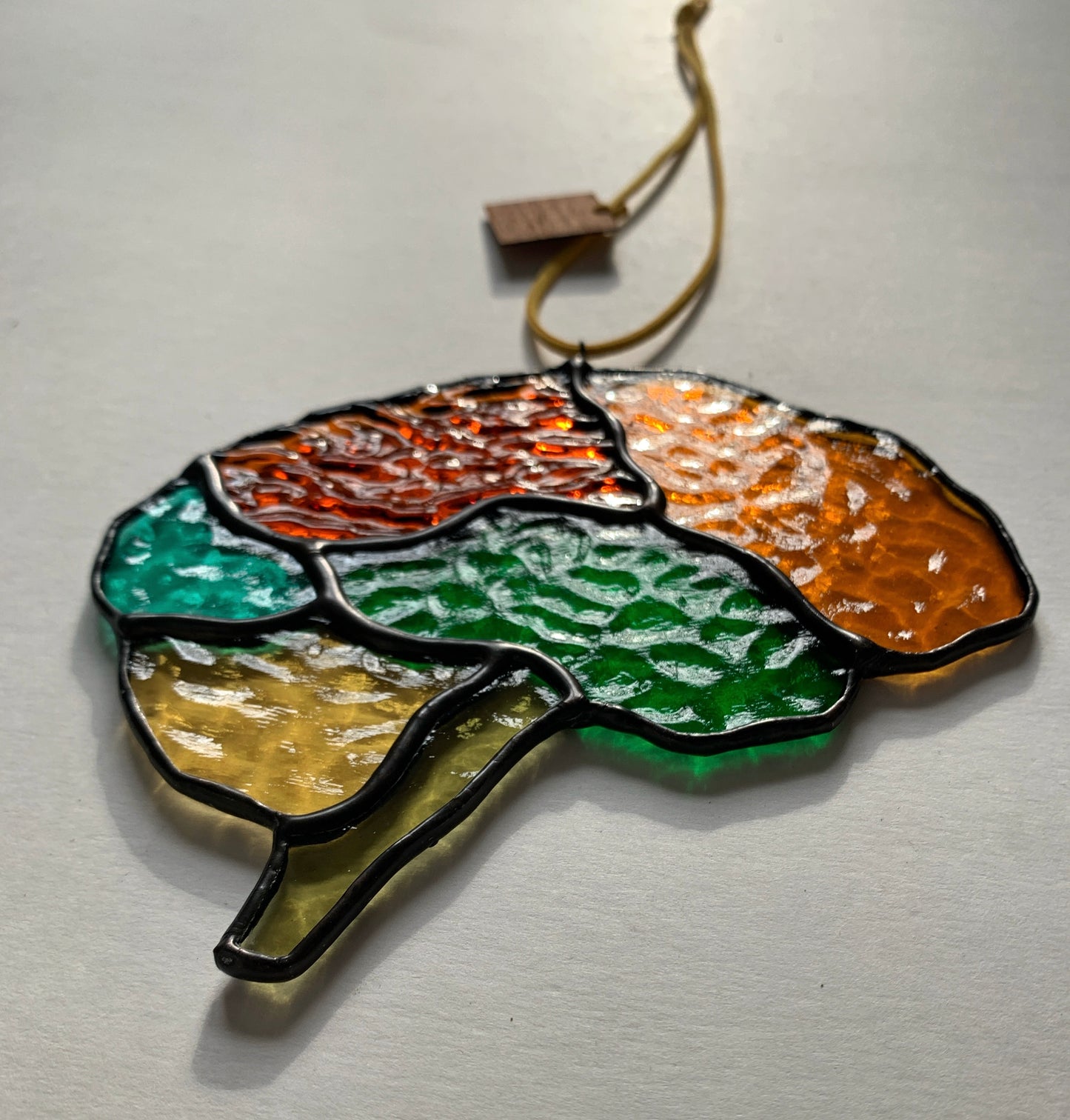 Brain • Pumpkin, Rust, Turquoise, Honey, Green