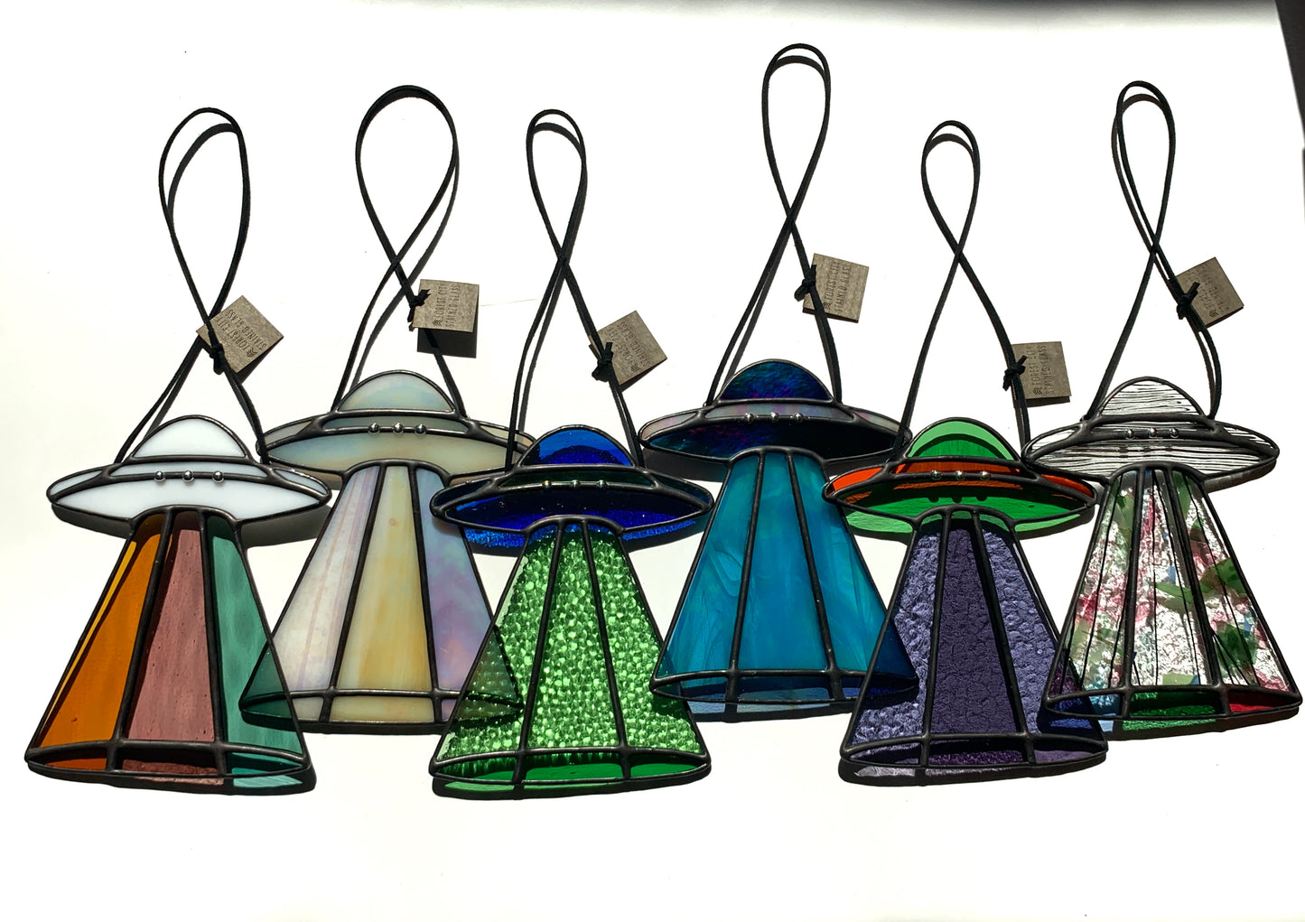 UFO • Lime Green, Orange + Lavender