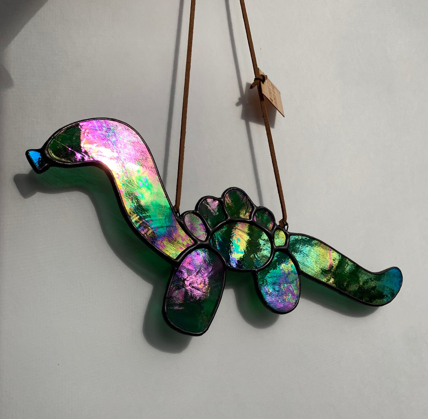 Balloon Dino • Iridescent Wispy Green