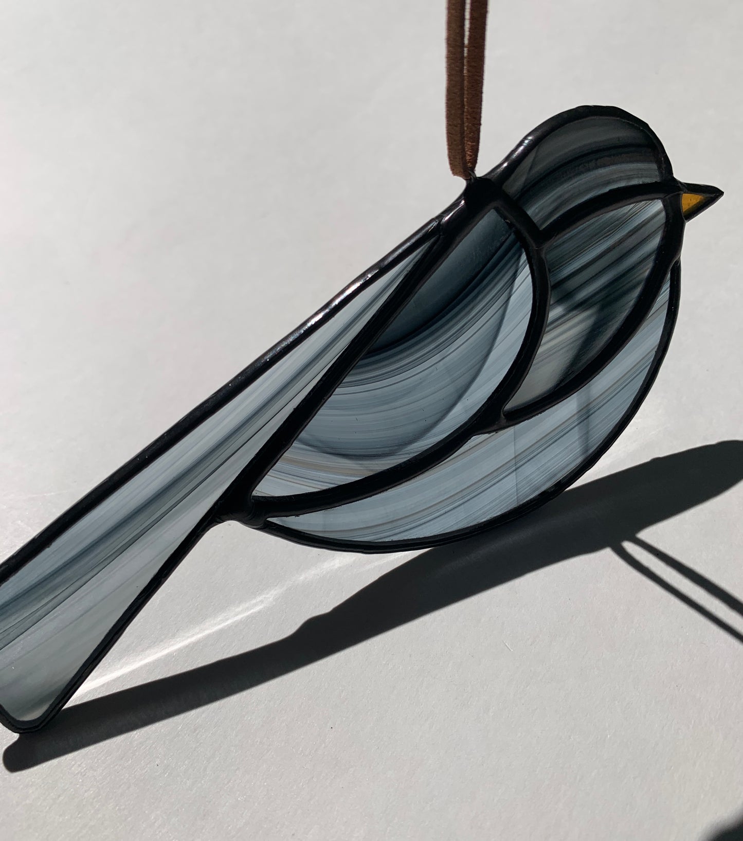Colorful Bird Friend • Wispy Navy Blue