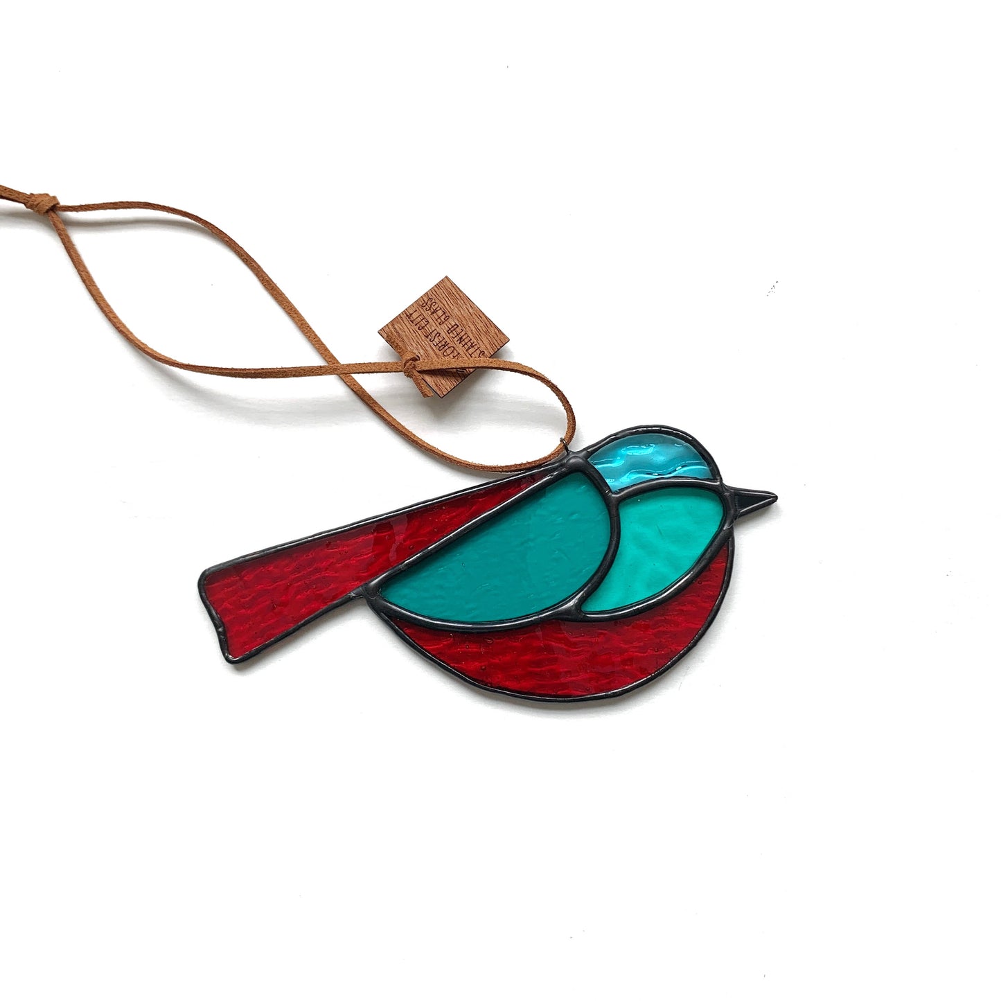 Colorful Bird Friend • Cherry + Teal