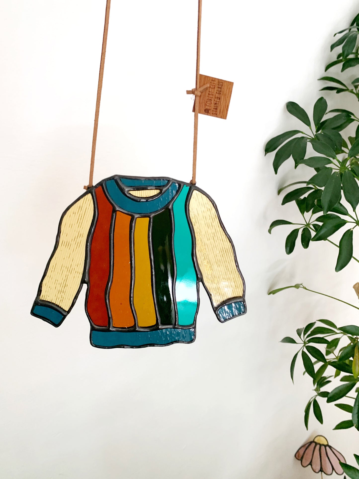 Sweater • Light Yellow Cord, Rainbow