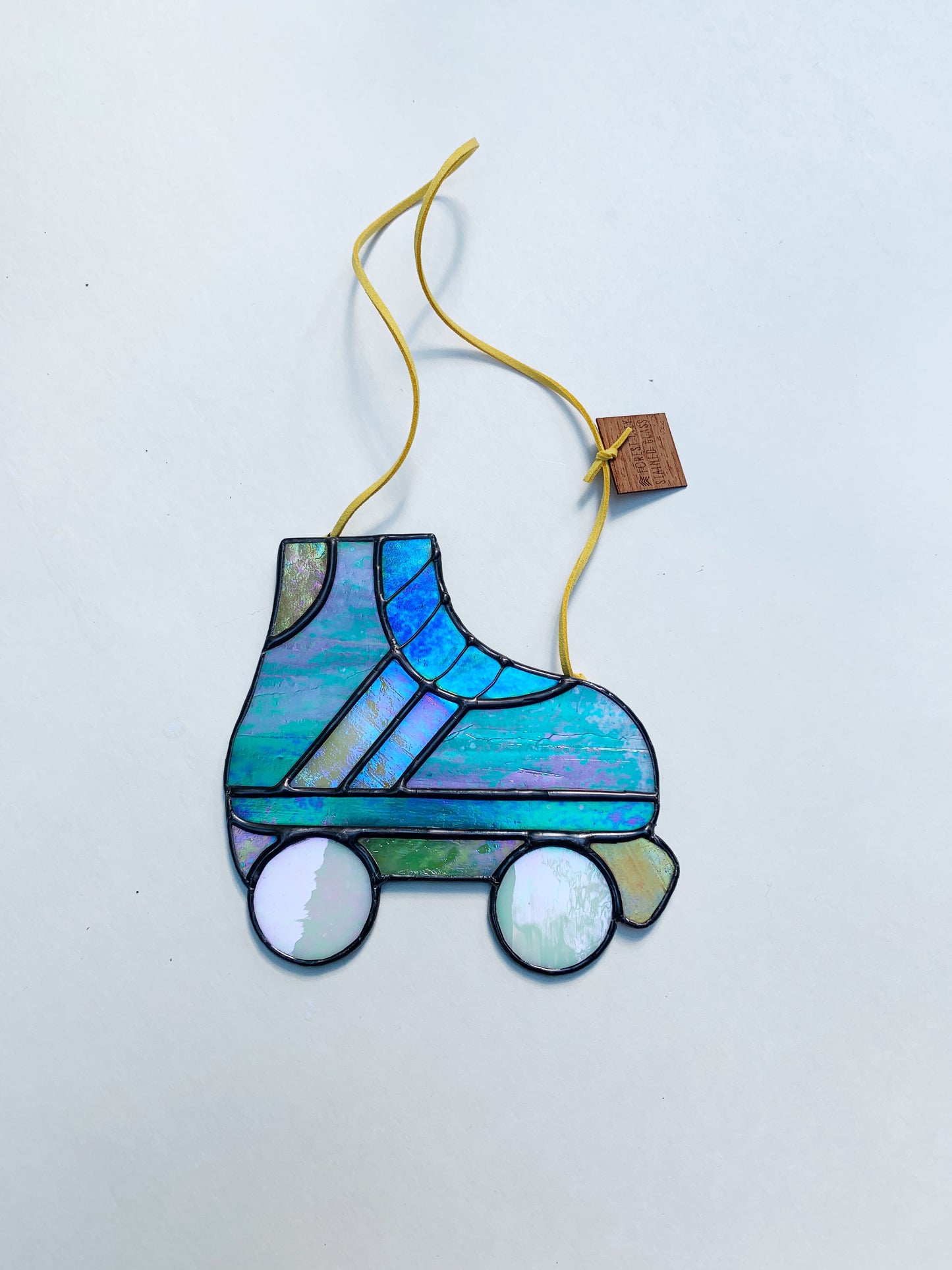 Roller Skate • Iridescent Teal, Pink, Lemon, Apricot