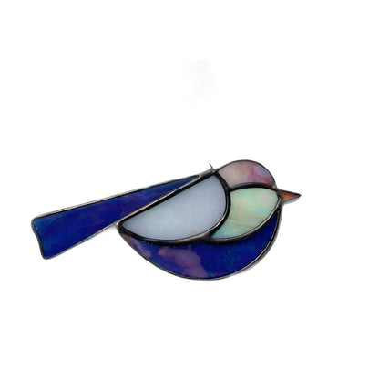 Colorful Bird Friend • Iridescent Lilac, White, Pink