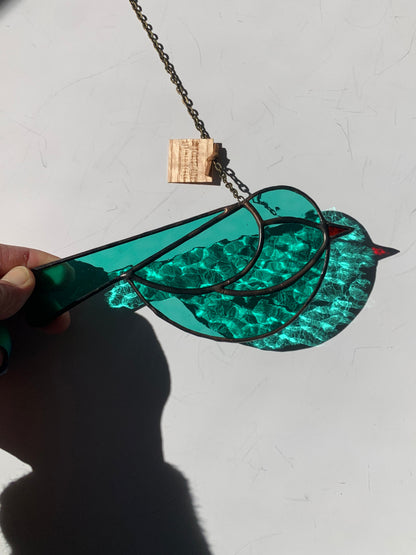 Colorful Bird Friend • Teal