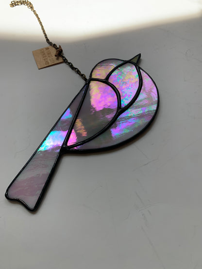 Colorful Bird Friend • Iridescent Pink