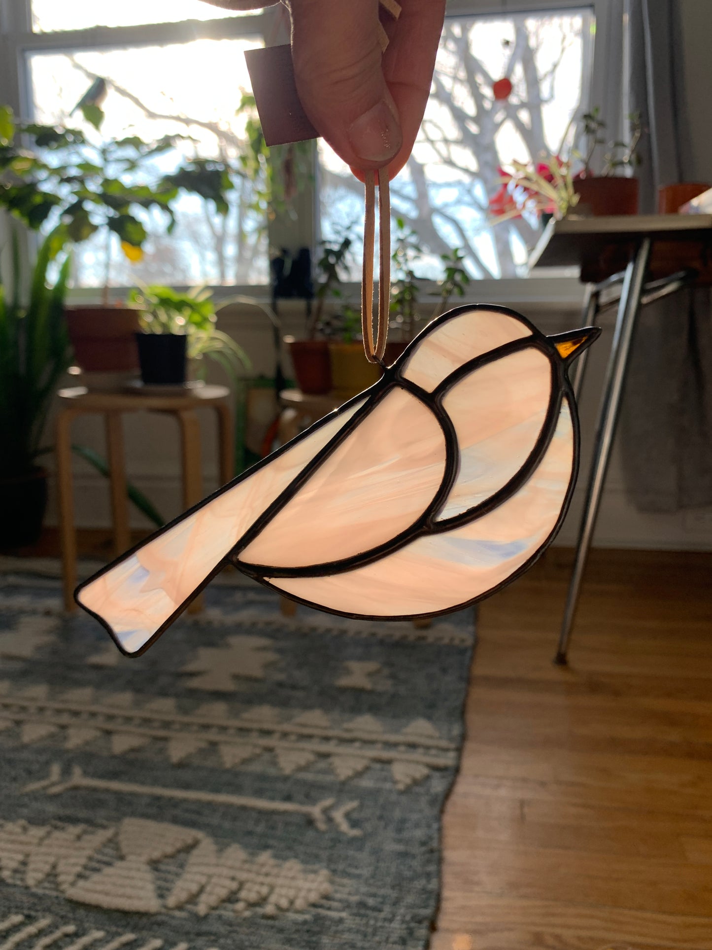 Colorful Bird Friend • Wispy Soft Pink