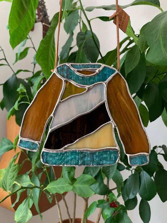 Sweater • Amber Orange, Teal, Neutrals