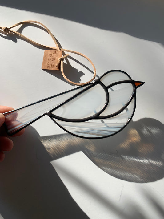 Colorful Bird Friend • Wispy White