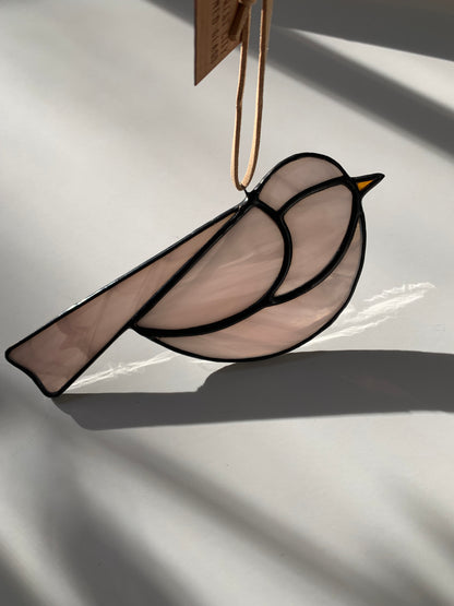 Colorful Bird Friend • Wispy Soft Pink