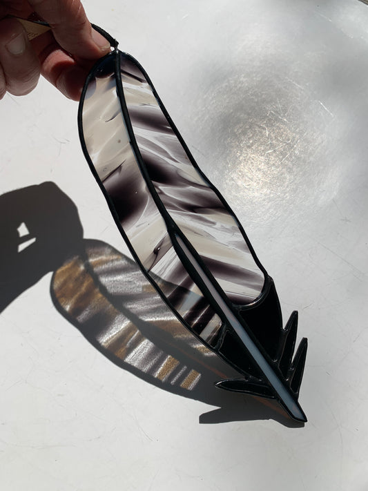 Classic Feather • Black and White