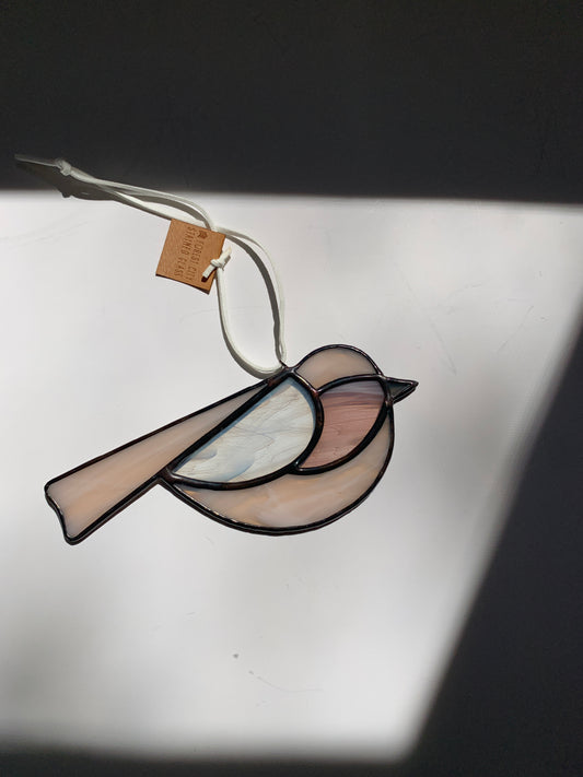 Colorful Bird Friend • Wispy Soft Pink