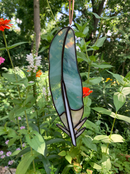 Classic Feather • Wispy Teal