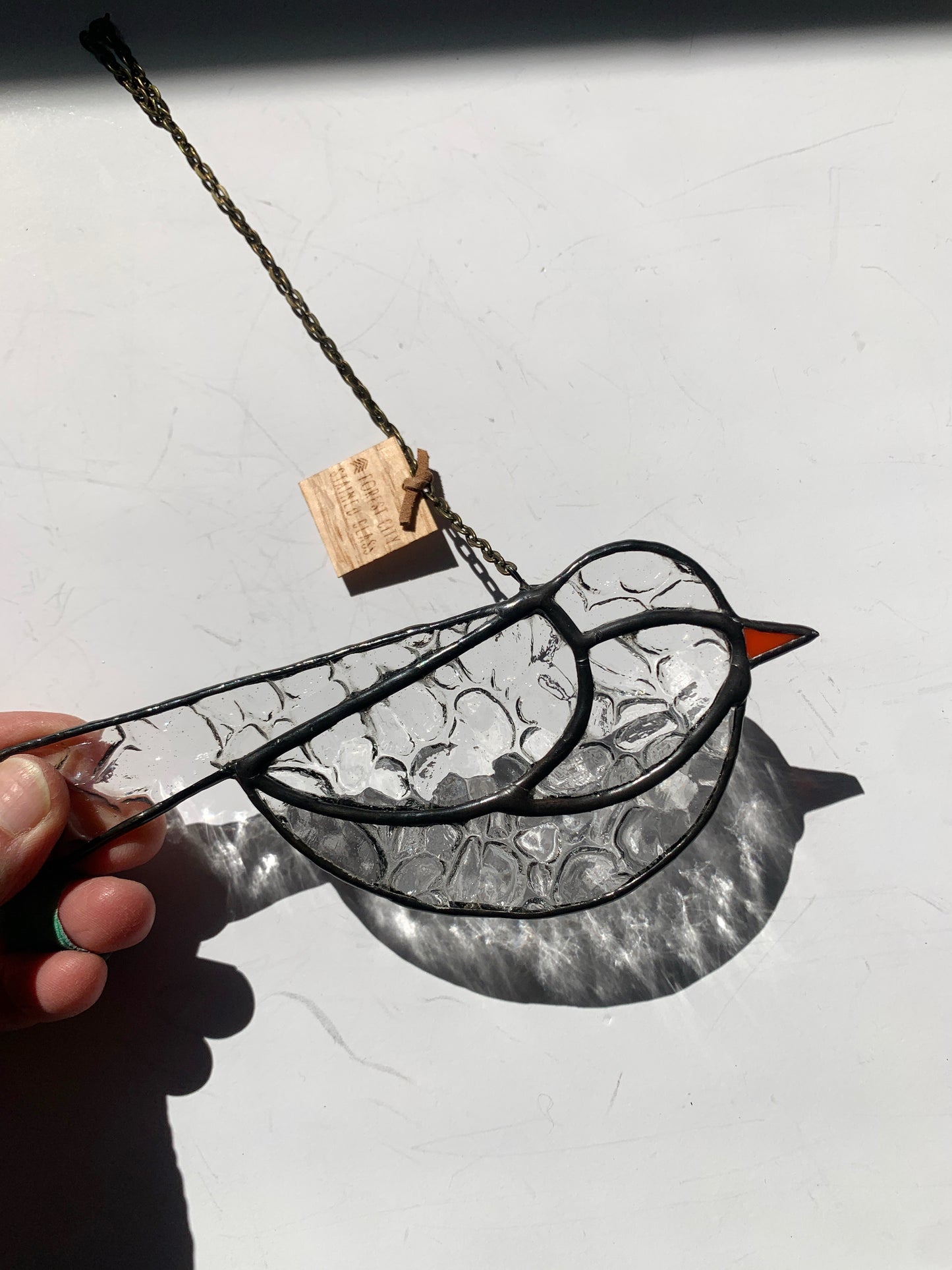 Colorful Bird Friend • Textured Clear