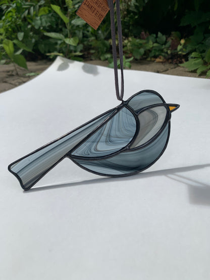 Colorful Bird Friend • Wispy Navy Blue II