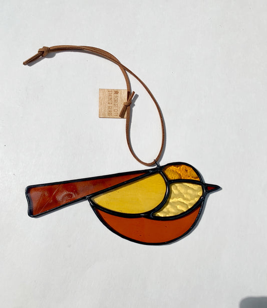 Colorful Bird Friend • Yellow + Amber