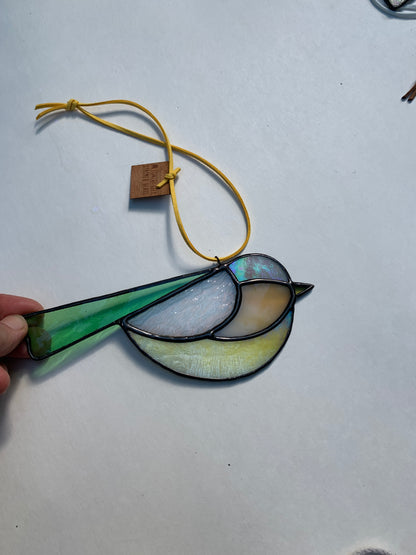 Colorful Bird Friend • Beige, Pearl, Lime