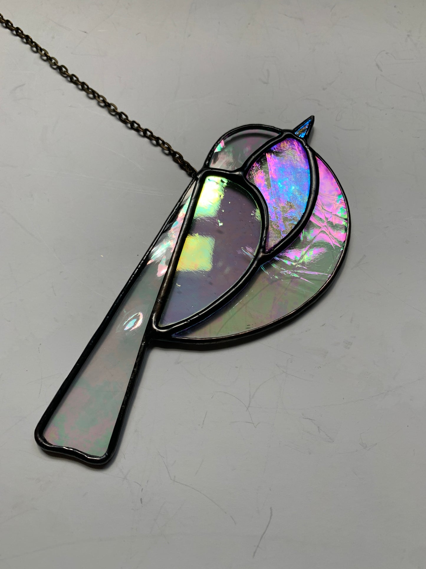 Colorful Bird Friend • Iridescent Clear