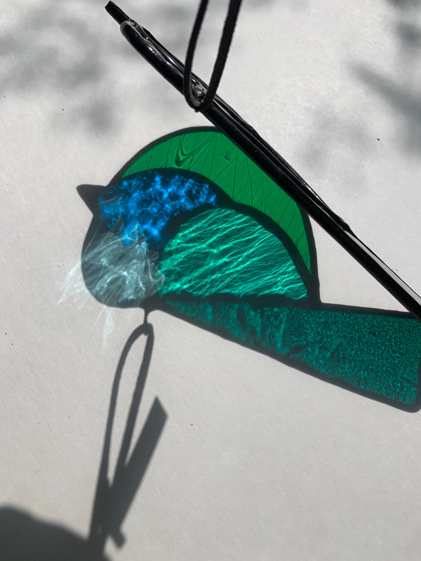 Colorful Bird Friend • Green + Blue
