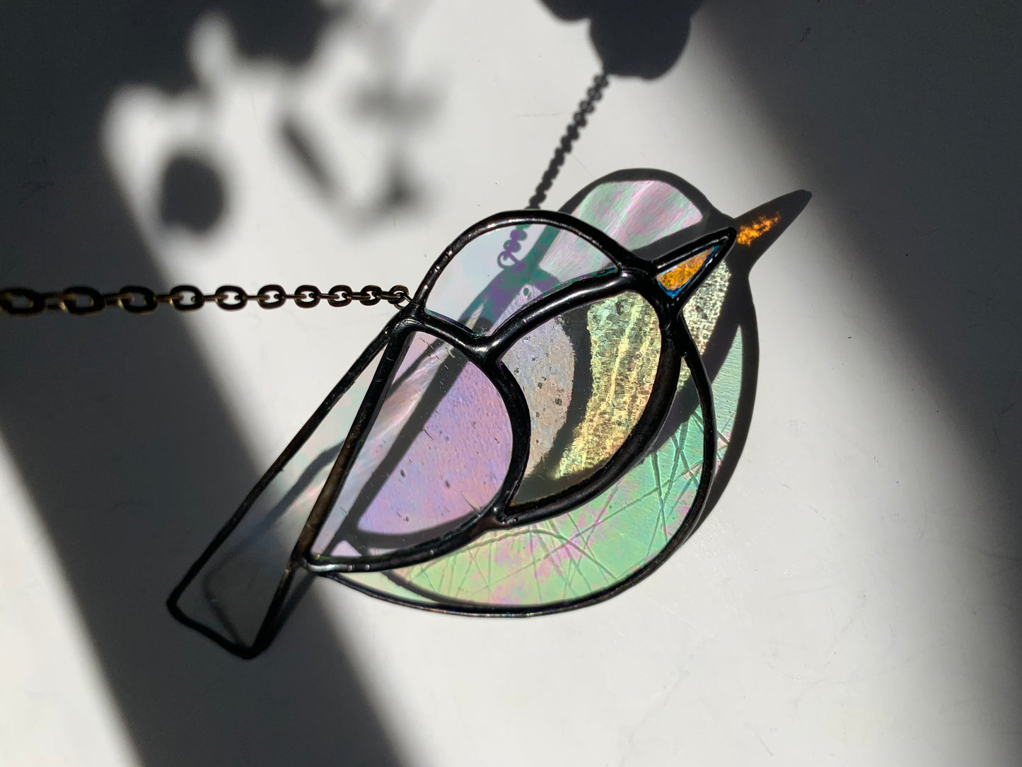 Colorful Bird Friend • Iridescent Clear