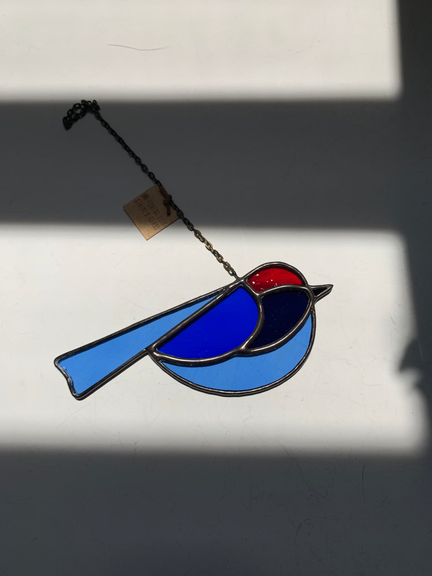 Colorful Bird Friend • Blue + Red