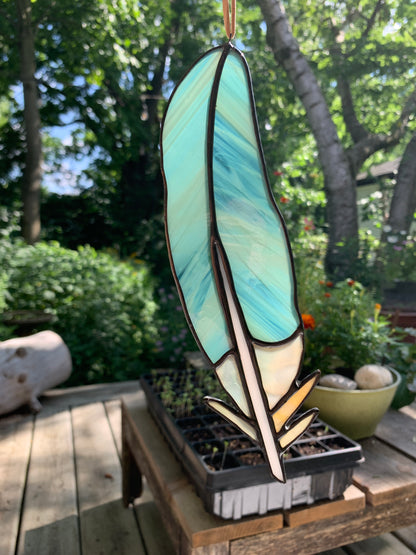 Classic Feather • Wispy Teal