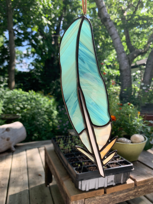 Classic Feather • Wispy Teal