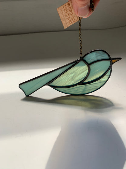 Colorful Bird Friend • Wispy Teal