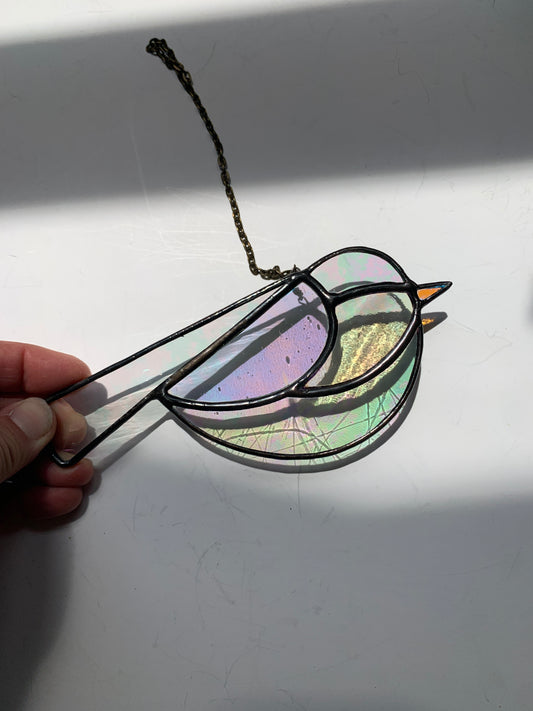 Colorful Bird Friend • Iridescent Clear