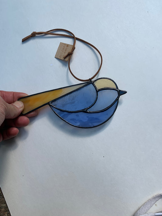 Colorful Bird Friend • Cornflower, Yellow