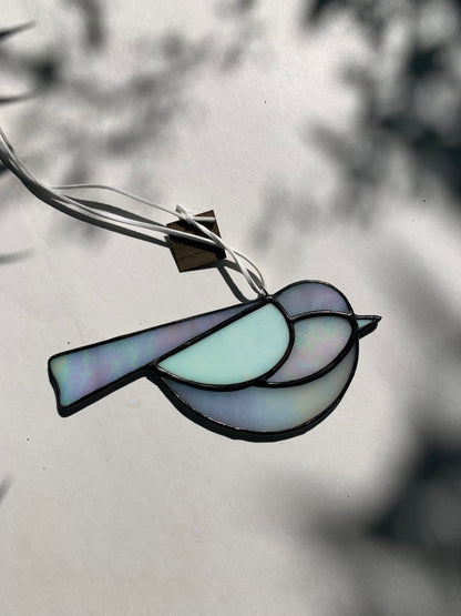 Colorful Bird Friend • Iridescent Whites