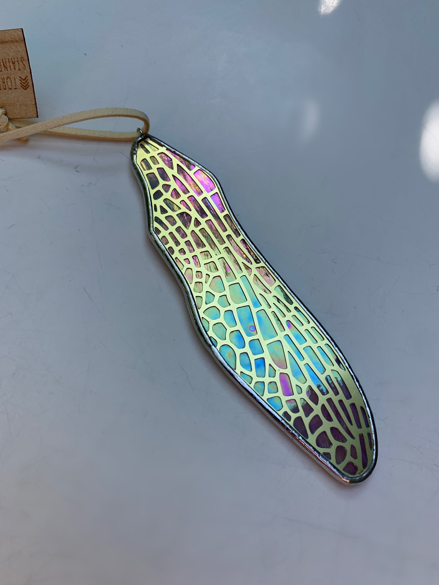 Dragonfly Forewing • Iridescent Wispy Pink