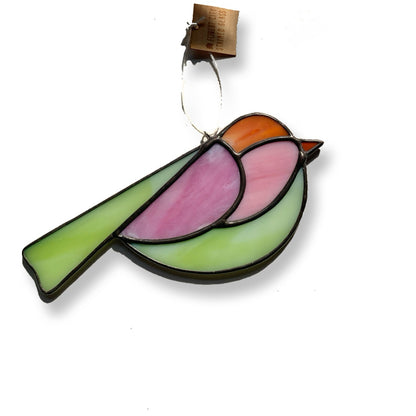 Colorful Bird Friend • Lime, Pink, Orange