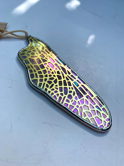 Dragonfly Hindwing • Iridescent Pink