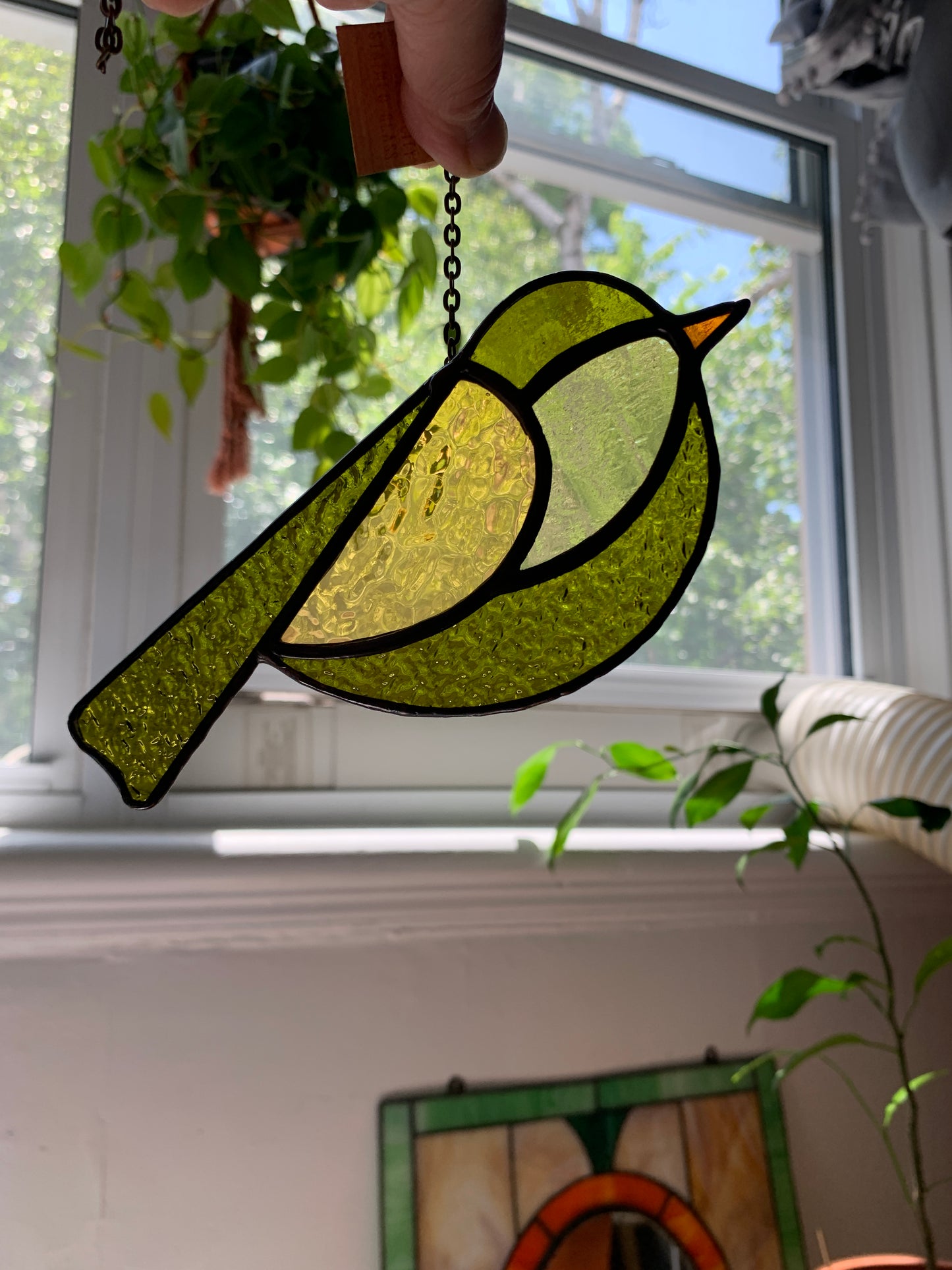 Colorful Bird Friend • Chartreuse + Mustard