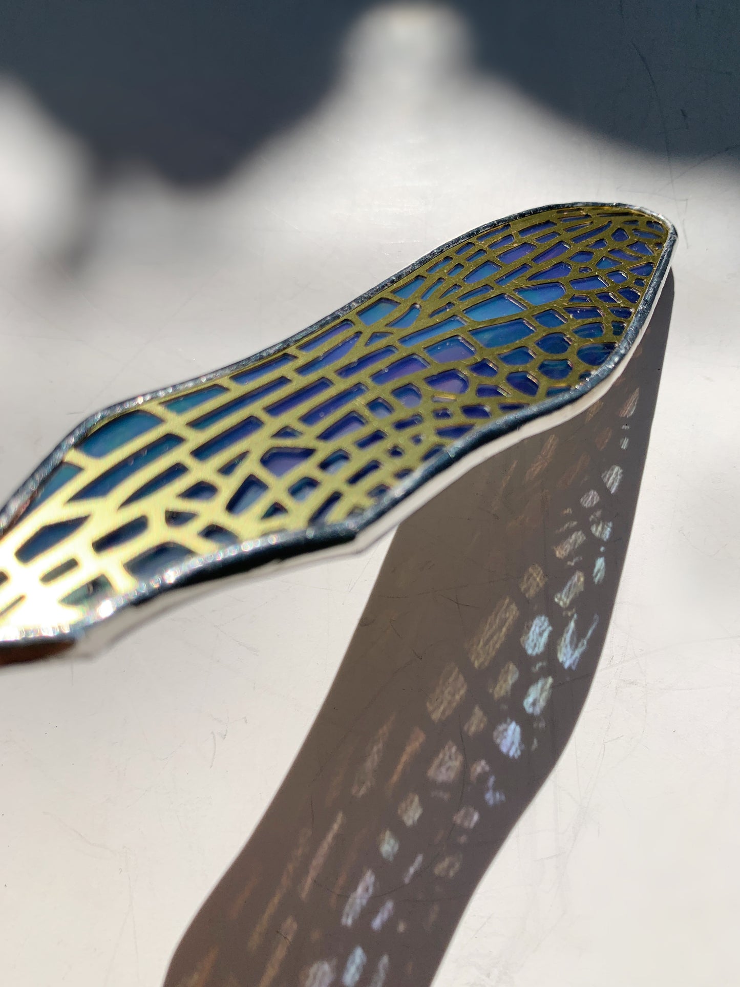 Dragonfly Forewing • Iridescent Wispy Lavender