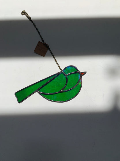 Colorful Bird Friend • Iridescent Green