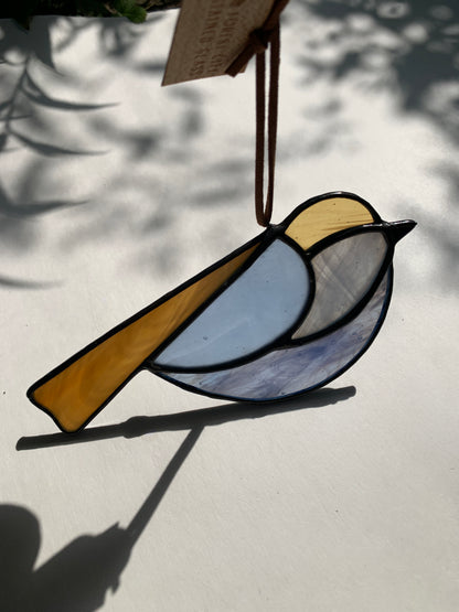 Colorful Bird Friend • Cornflower, Yellow