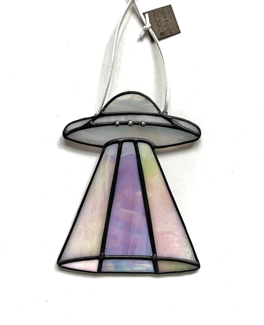 UFO • Iridescent Wispy White, Lilac, Soft Pink, Beige