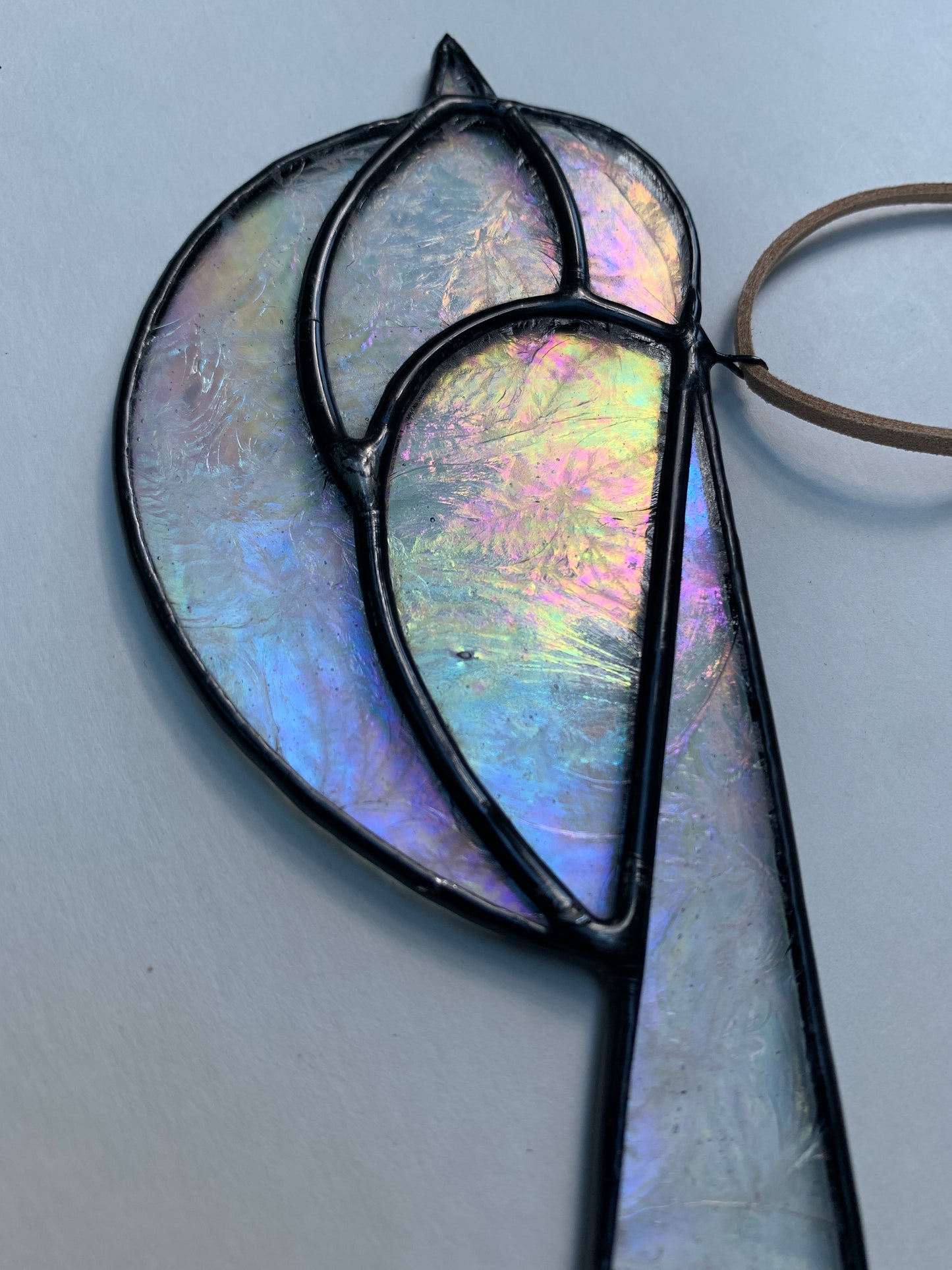 Colorful Bird Friend • Iridescent Etched Clear