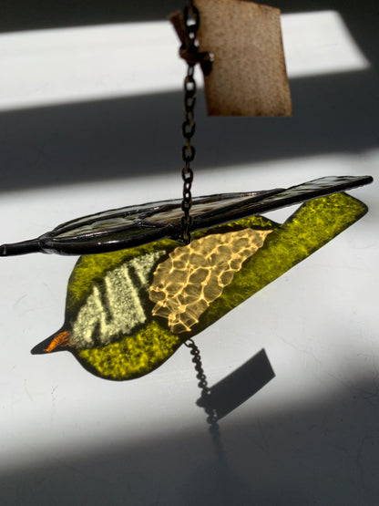 Colorful Bird Friend • Chartreuse + Mustard