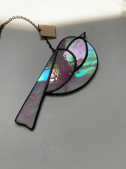 Colorful Bird Friend • Iridescent  Pink
